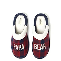 Dearfoams Cozy Comfort Men's Papa Bear Slippers