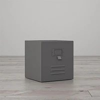 Little Seeds Nova Metal Locker Storage Bins 3 Pack - Graphite Grey