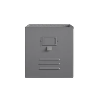 Little Seeds Nova Metal Locker Storage Bins 3 Pack - Graphite Grey