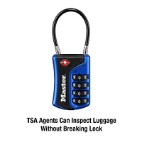 Master Lock Canada Master Lock Set-Your-Own Combination TSA Luggage Lock #4697D, 32mm, assorted colours