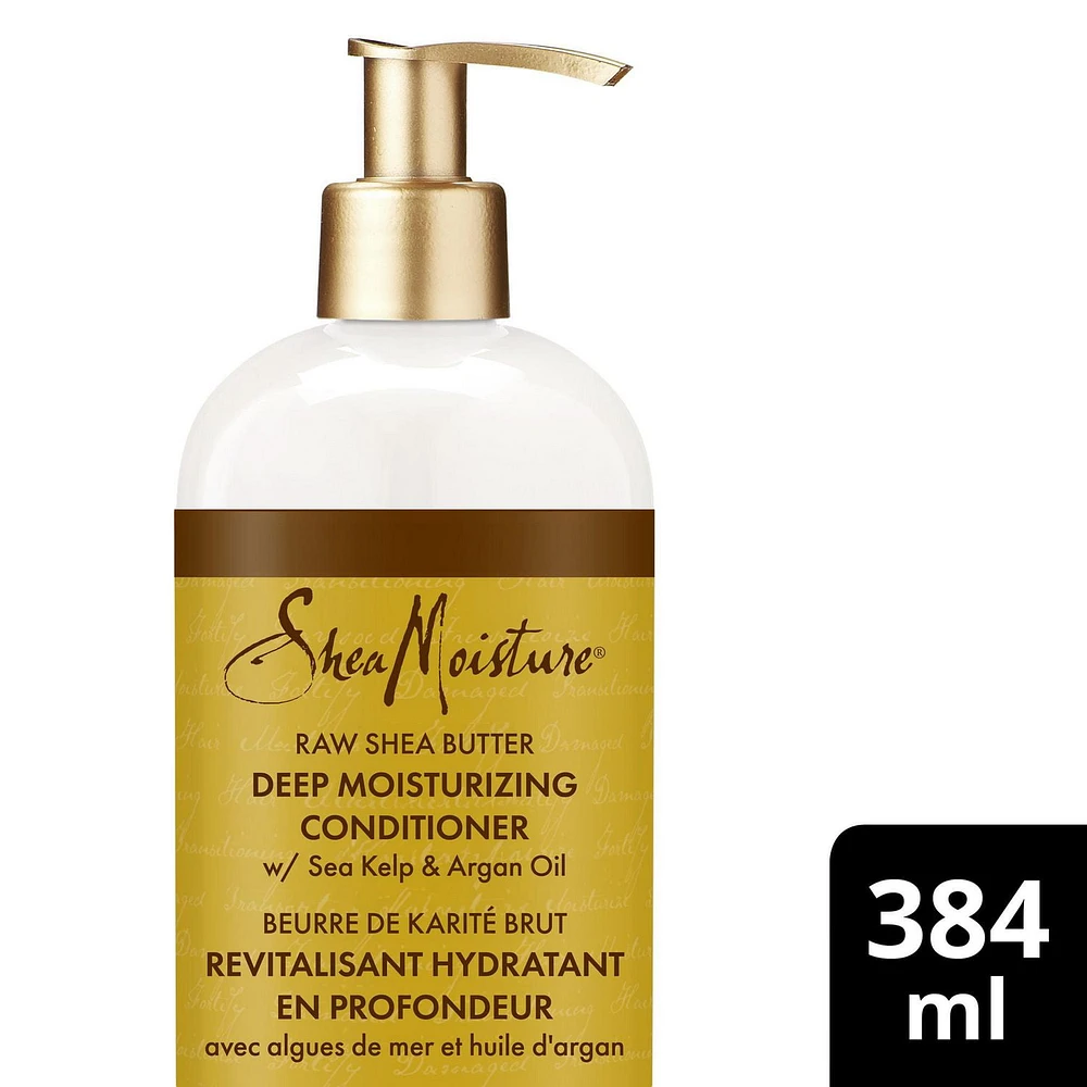 SheaMoisture Raw Shea Butter Deep Moisturizing Restorative Conditioner for Curly Hair with Sea Kelp & Argan Oil, 384 ml