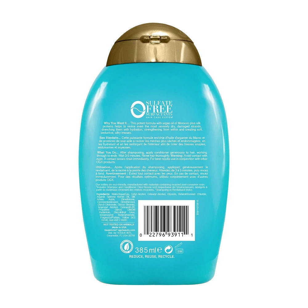 OGX Revitalisant Extra Forte huile d' argan du Maroc + hydrate & revigore 385 ml