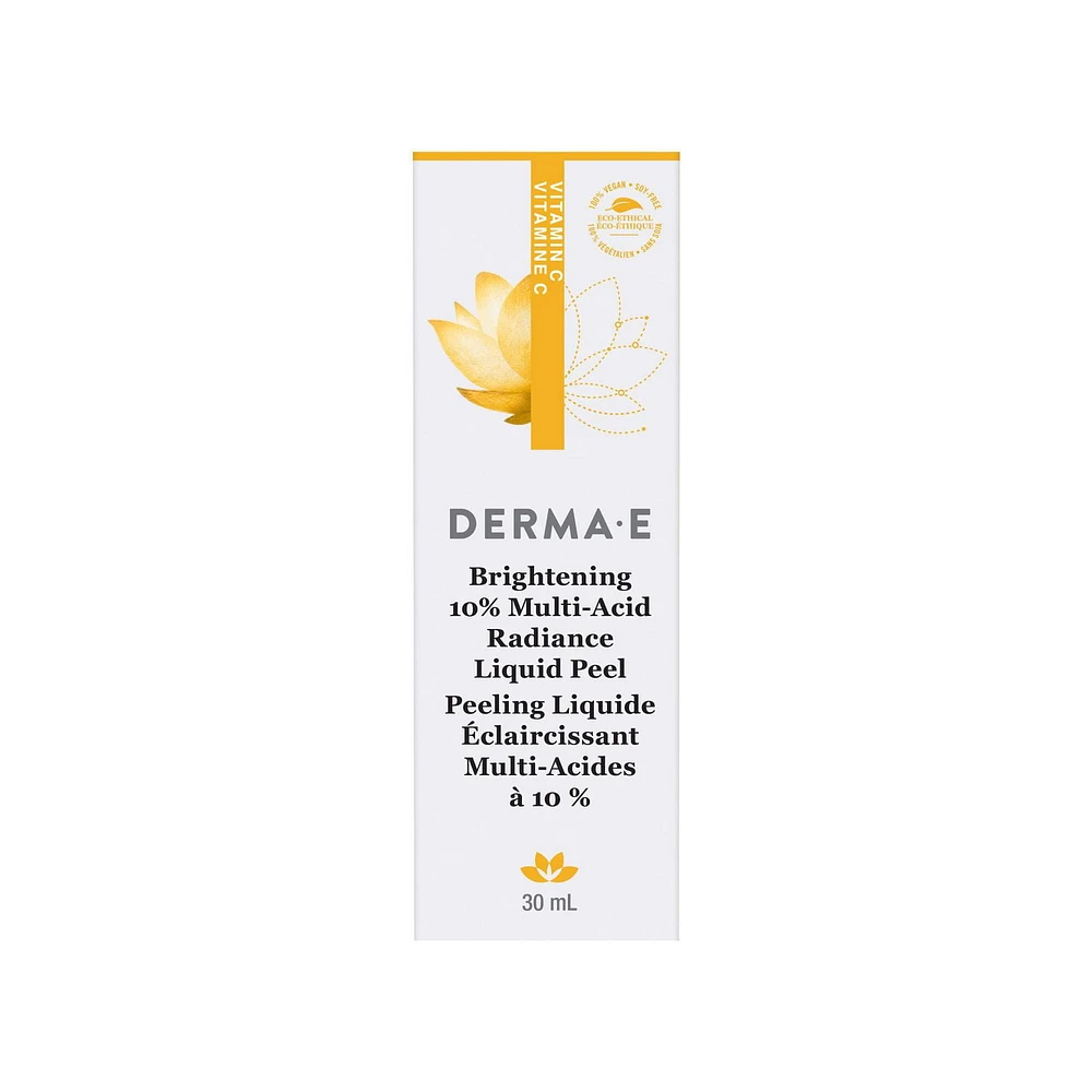 Vitamin C 10% Multi-Acid Radiance Liquid Peel, exfoliates, brightens and renews