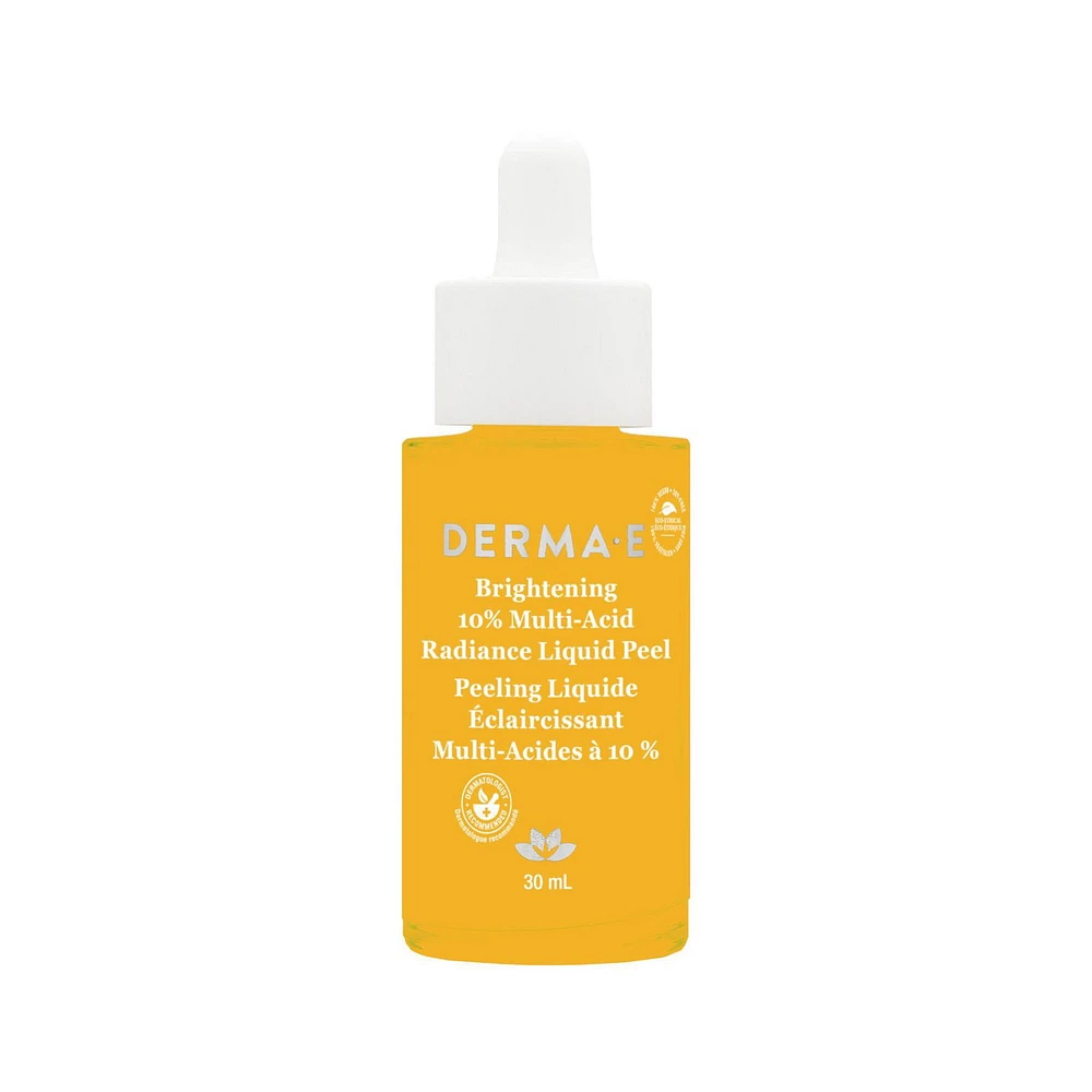 Vitamin C 10% Multi-Acid Radiance Liquid Peel, exfoliates, brightens and renews