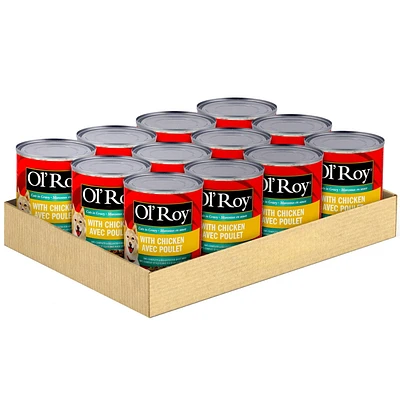 Ol' Roy Ol'Roy Chicken Cuts in Gravy Dog Food, Value Pack, 12 Cans x 374 g