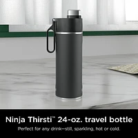 Ninja Thirsti 24oz. Travel Bottle, Black, Travel Bottle