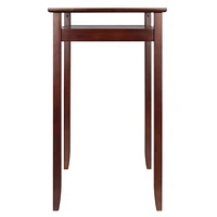 Winsome Halo 3pc Pub Table Set with 2 V-Back Stools-94586