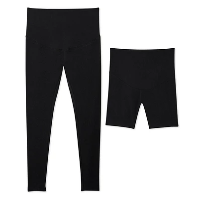 Lot de 2 morceaux avec legging et short vélo Paisley Sky Maternité