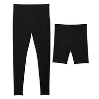 Lot de 2 morceaux avec legging et short vélo Paisley Sky Maternité