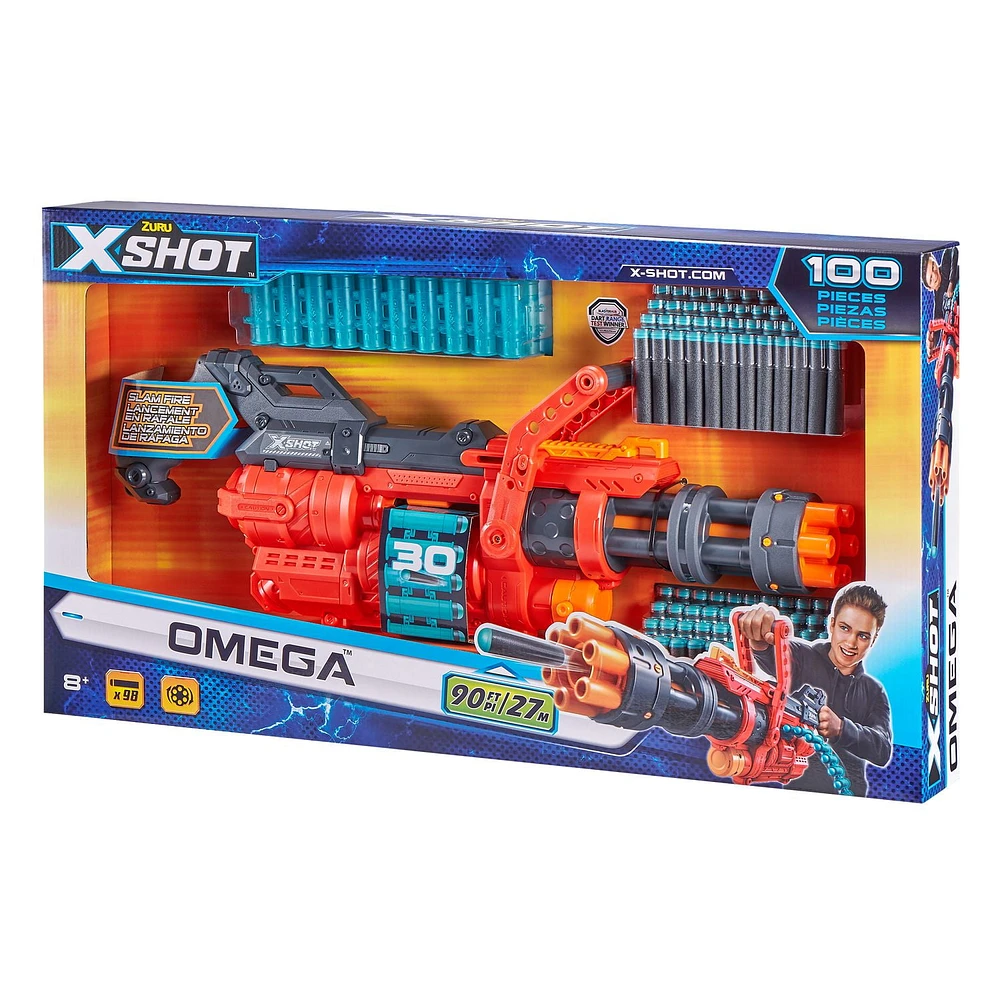 X-Shot Excel OMEGA Foam Dart Blaster (98 Darts)