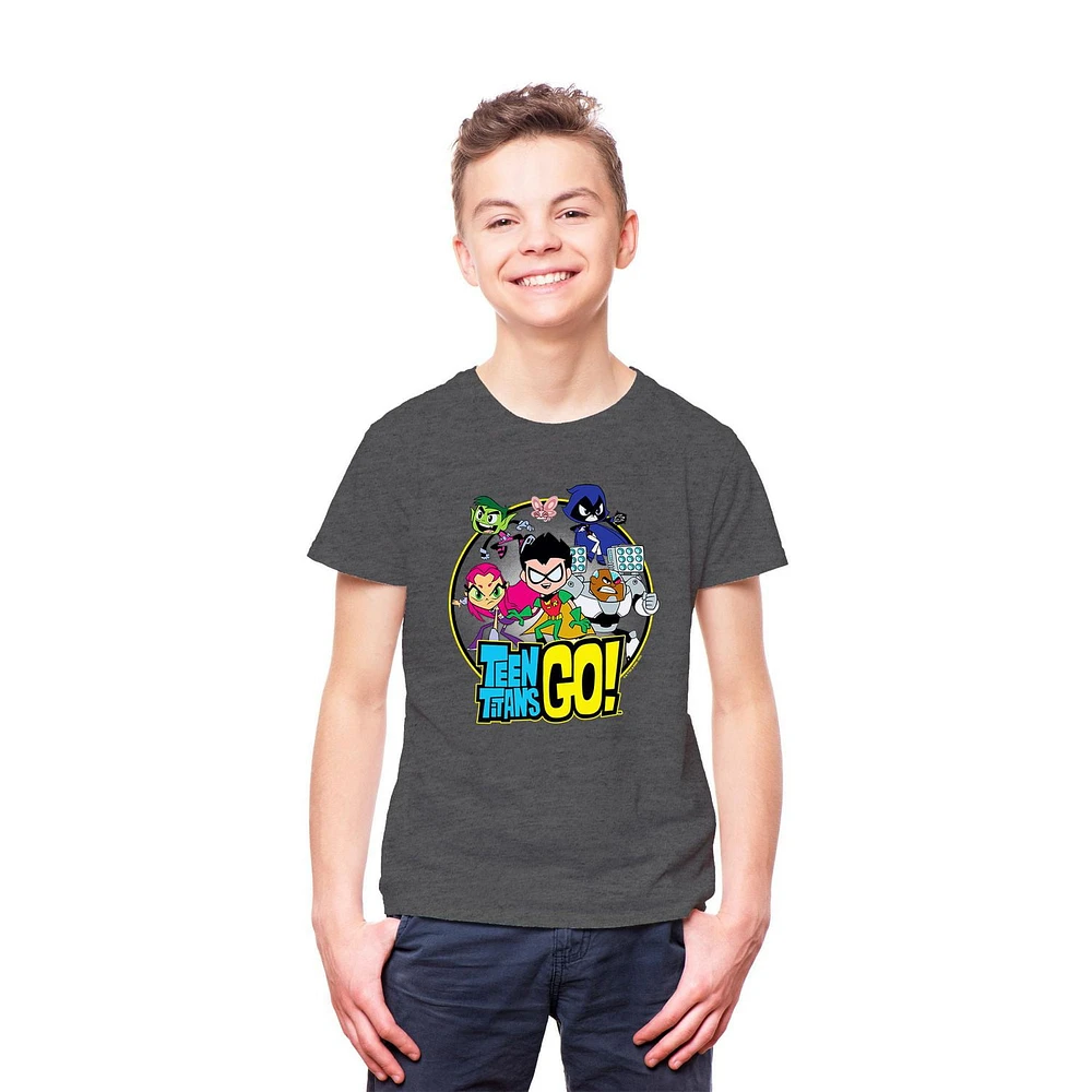 Teen Titans Go! Boys Group Shot Short Sleeve T-Shirt