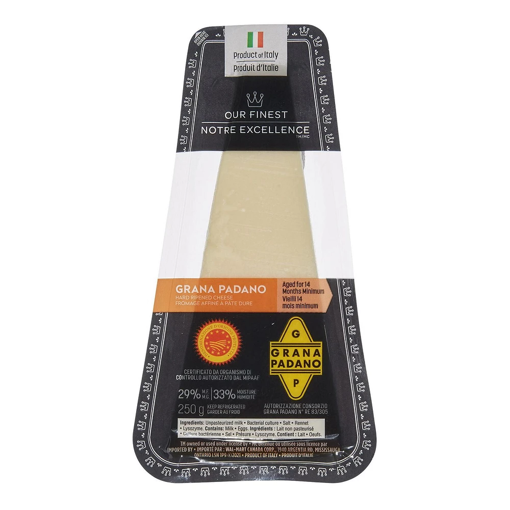 Our Finest Grana Padano Hard Ripened Cheese, 250 g