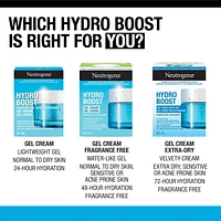 Neutrogena Fragrance Free Hydro Boost Gel Cream for Extra Dry Skin, Hyaluronic Acid Face Moisturizer for Extra-Dry Skin, Sensitive & Acne-Prone Skin Provides Long Lasting Hydration, Non-Comedogenic, 50 mL