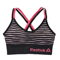 Reebok Ladies' 2 Pack Seamless Strappy Longline Bralettes