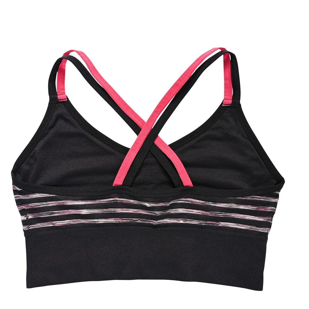 Reebok Ladies' 2 Pack Seamless Strappy Longline Bralettes