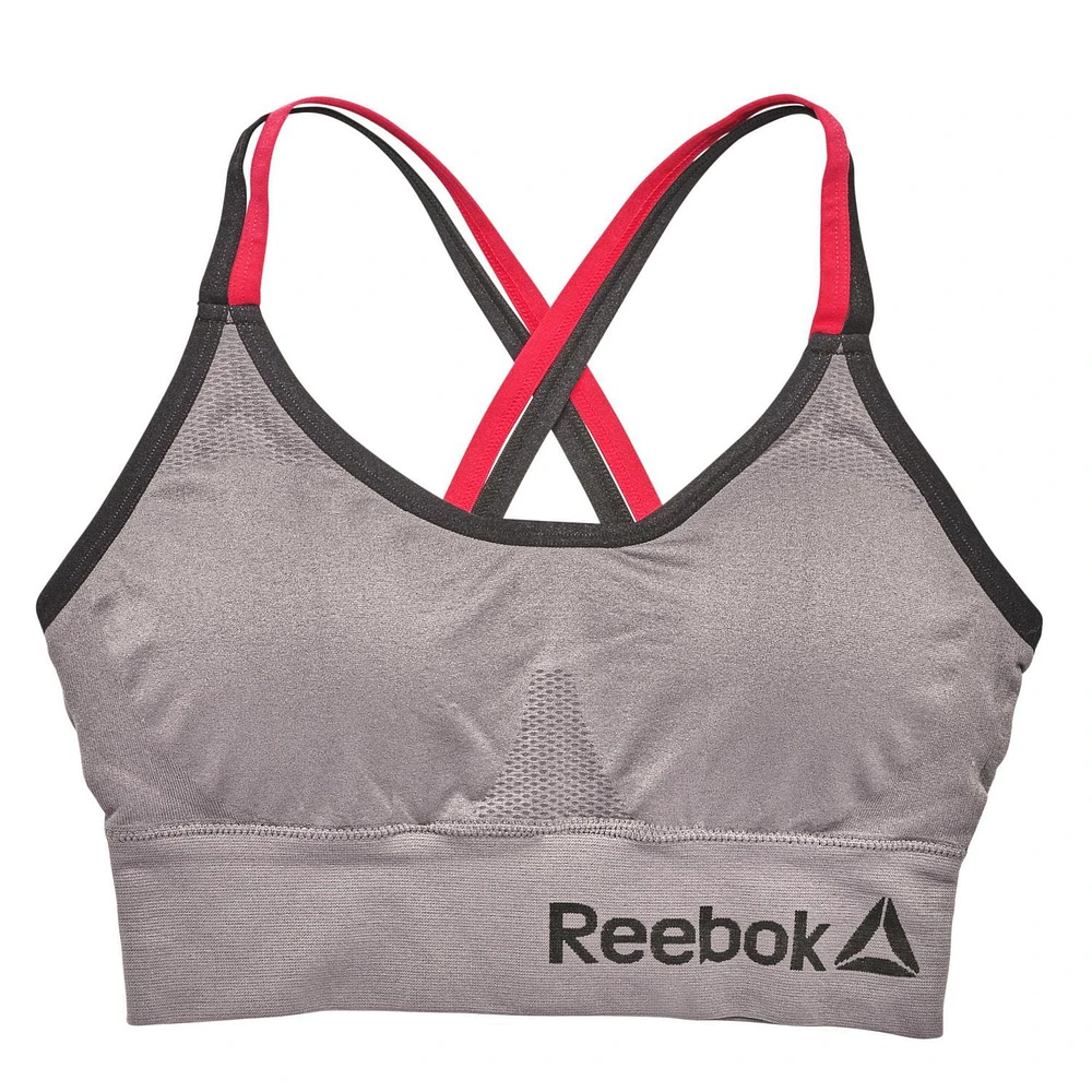 Reebok Ladies' 2 Pack Seamless Strappy Longline Bralettes