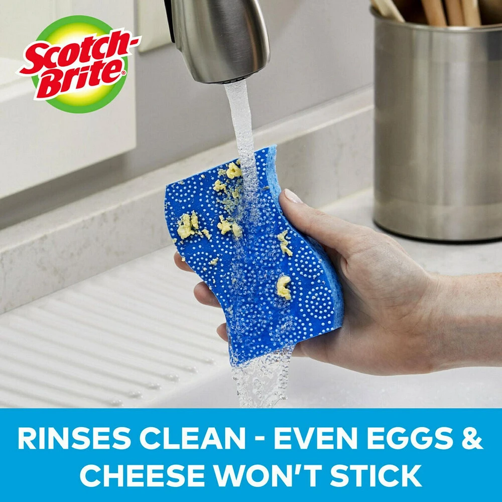 Éponge à pois de récurage antiégratignures Scotch-Brite®, 3/paquet