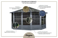 Florence Solarium 12 Ft. x 15 Ft. in Sand