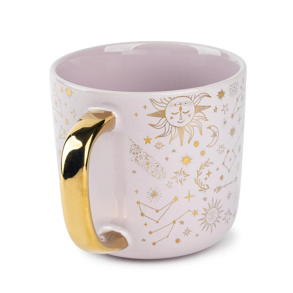 Thyme & Table Stoneware Coffee Mug, 16 fl oz, Gold Stars