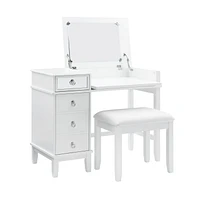 Tasha White Vanity Set