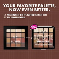 NYX PROFESSIONAL MAKEUP, Ultimate Shadow Palette, 16-shade Eyeshadow Palette, Vegan Formula - Warm Neutrals, Pro-Level Eyeshadow Palette