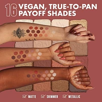 NYX PROFESSIONAL MAKEUP, Ultimate Shadow Palette, 16-shade Eyeshadow Palette, Vegan Formula - Warm Neutrals, Pro-Level Eyeshadow Palette