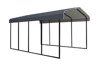 Arrow Carport 12 ft. x 20 ft. x 9 ft. Charcoal