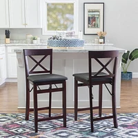 Bronson X Back Folding Counter Stool