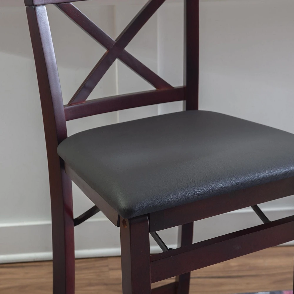 Bronson X Back Folding Counter Stool