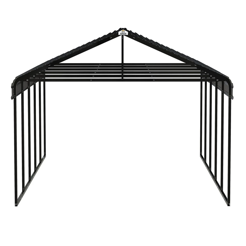 Arrow Carport 20 ft. x 24 ft. x 9 ft. Charcoal