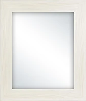 hometrends Accent Wall Perfection Mirror, White Wood 16.50x19.50in