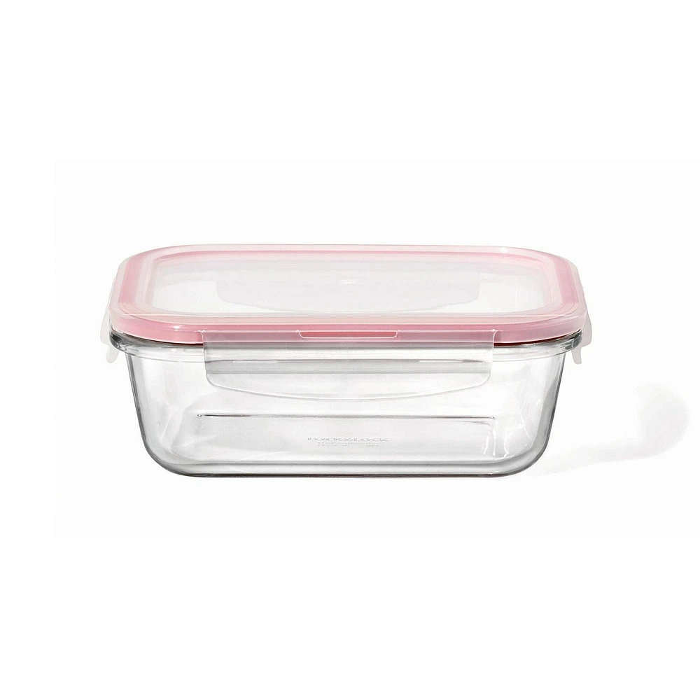 Starfrit LocknLock Glass 21oz / 630ml rectangular container, Borosilicate glass