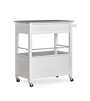 Alders White Kitchen Cart