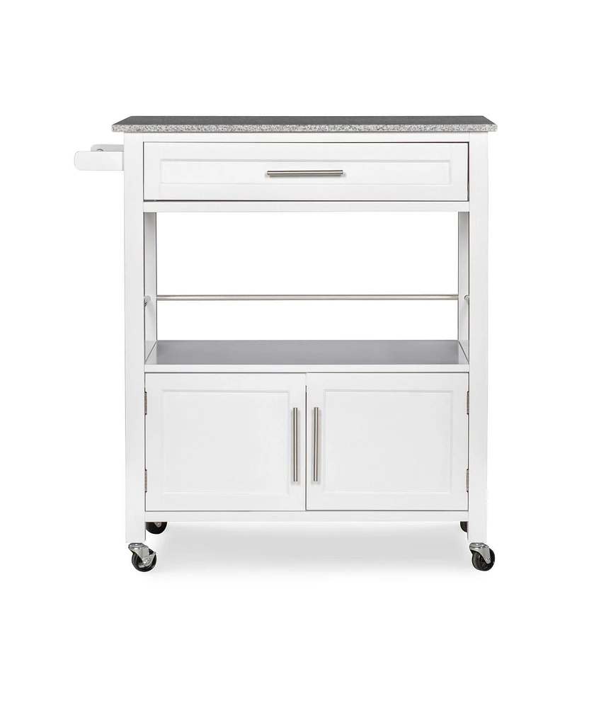 Alders White Kitchen Cart