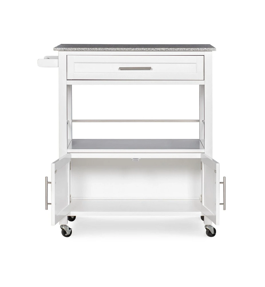 Alders White Kitchen Cart