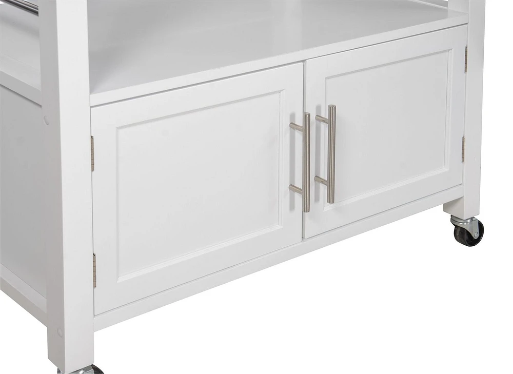 Alders White Kitchen Cart