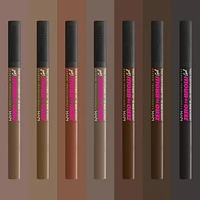 NYX PROFESSIONAL MAKEUP, Zero To Brow Longwear Gel, Dual-ended Liquid Eyebrow gel, Vegan Formula - Taupe, Dual-ended vegan liquid brow gel