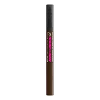 NYX PROFESSIONAL MAKEUP, Zero To Brow Longwear Gel, Dual-ended Liquid Eyebrow gel, Vegan Formula - Taupe, Dual-ended vegan liquid brow gel