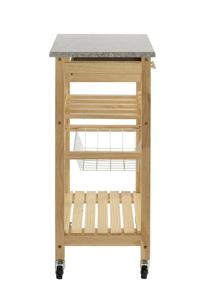 Spence Natural Kitchen Cart