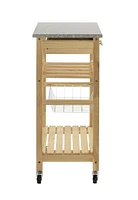 Spence Natural Kitchen Cart