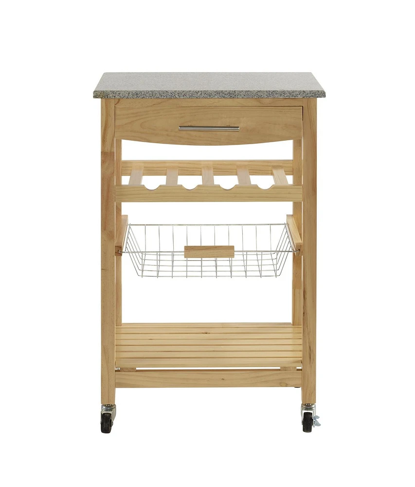 Spence Natural Kitchen Cart