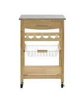 Spence Natural Kitchen Cart