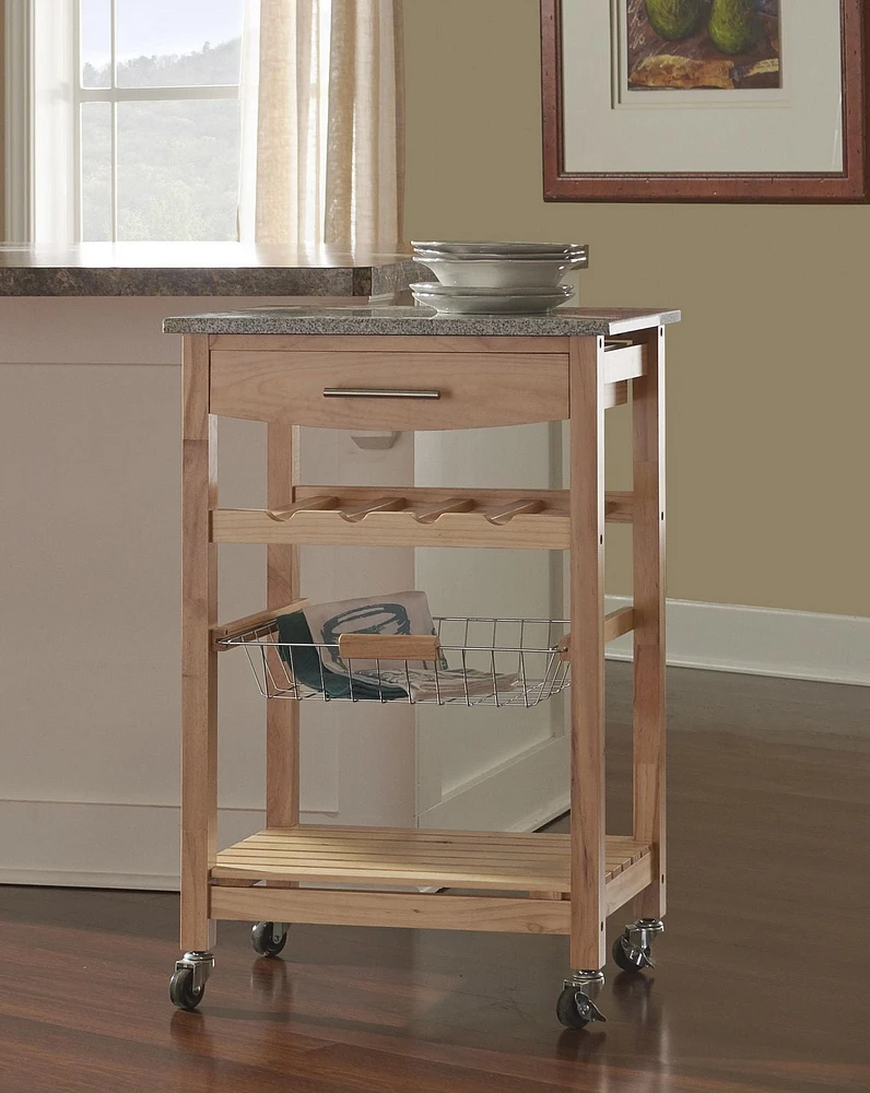 Spence Natural Kitchen Cart