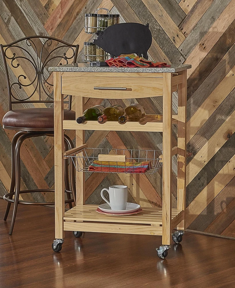 Spence Natural Kitchen Cart