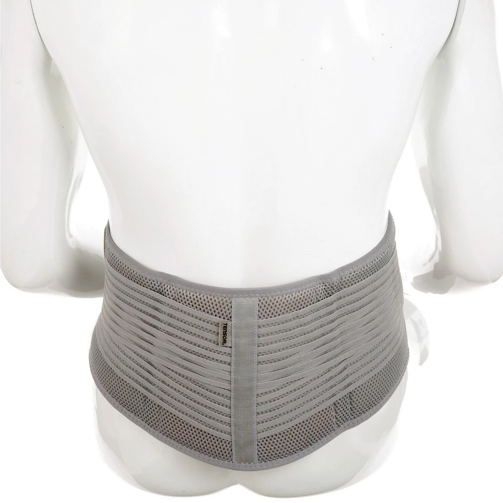 Support de stabilisation lombaire Tensor(MC), gris, grand/très grand Support de lombaire