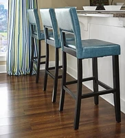 Wallace Agean Blue Bar Stool