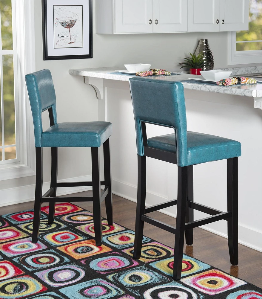 Wallace Agean Blue Bar Stool