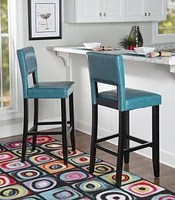 Wallace Agean Blue Bar Stool