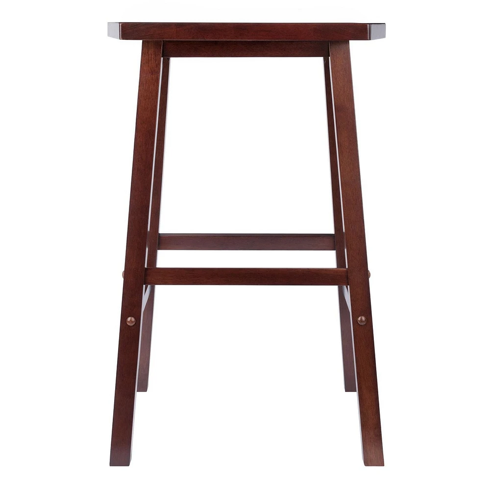 Winsome Katashi 29" Fan shape Bar Stool in Walnut Finish