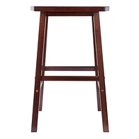 Winsome Katashi 29" Fan shape Bar Stool in Walnut Finish